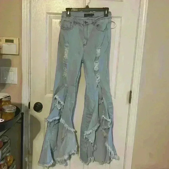 Denim - Purple Candy distressed Jeans XL